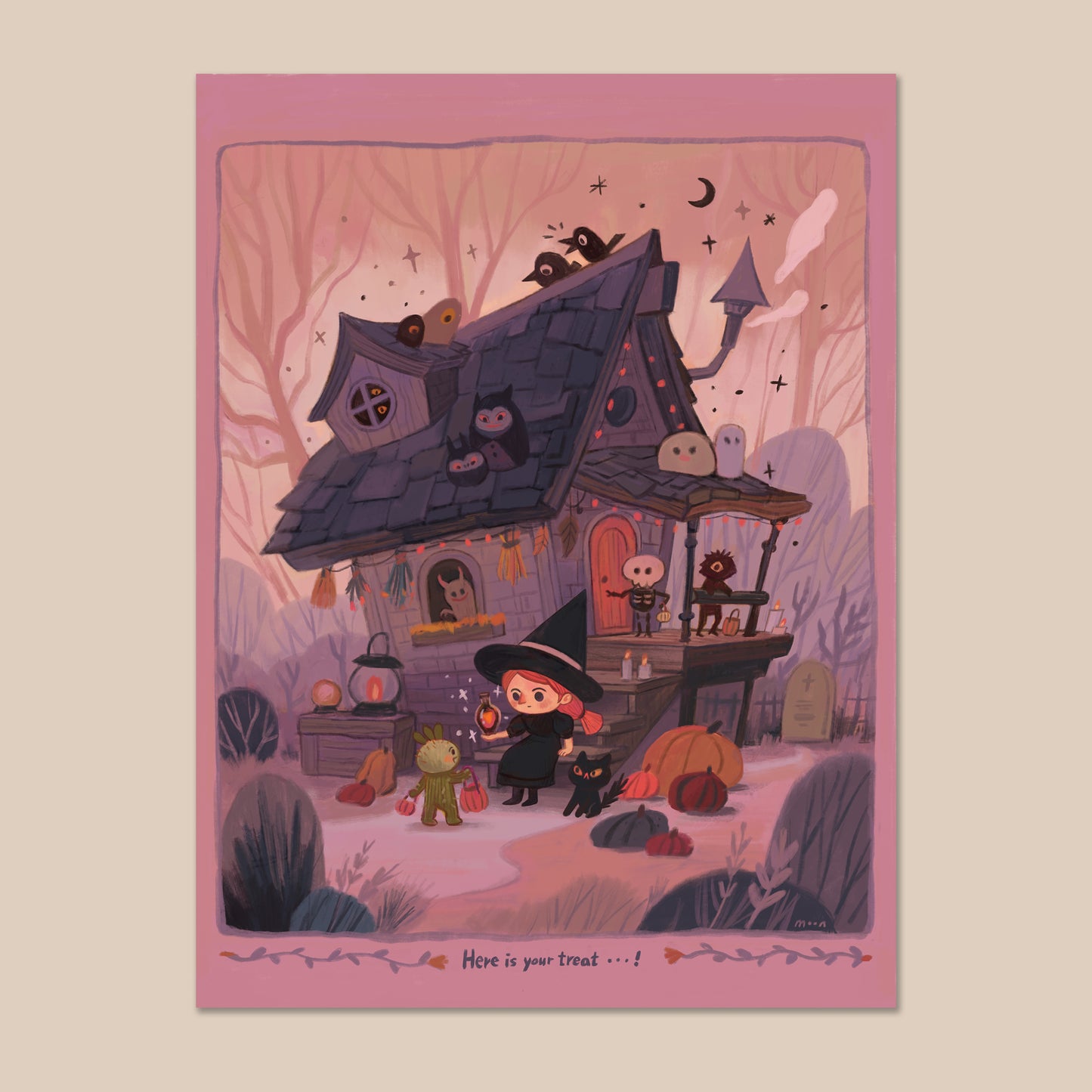 Here Is Your Treat - Art Print