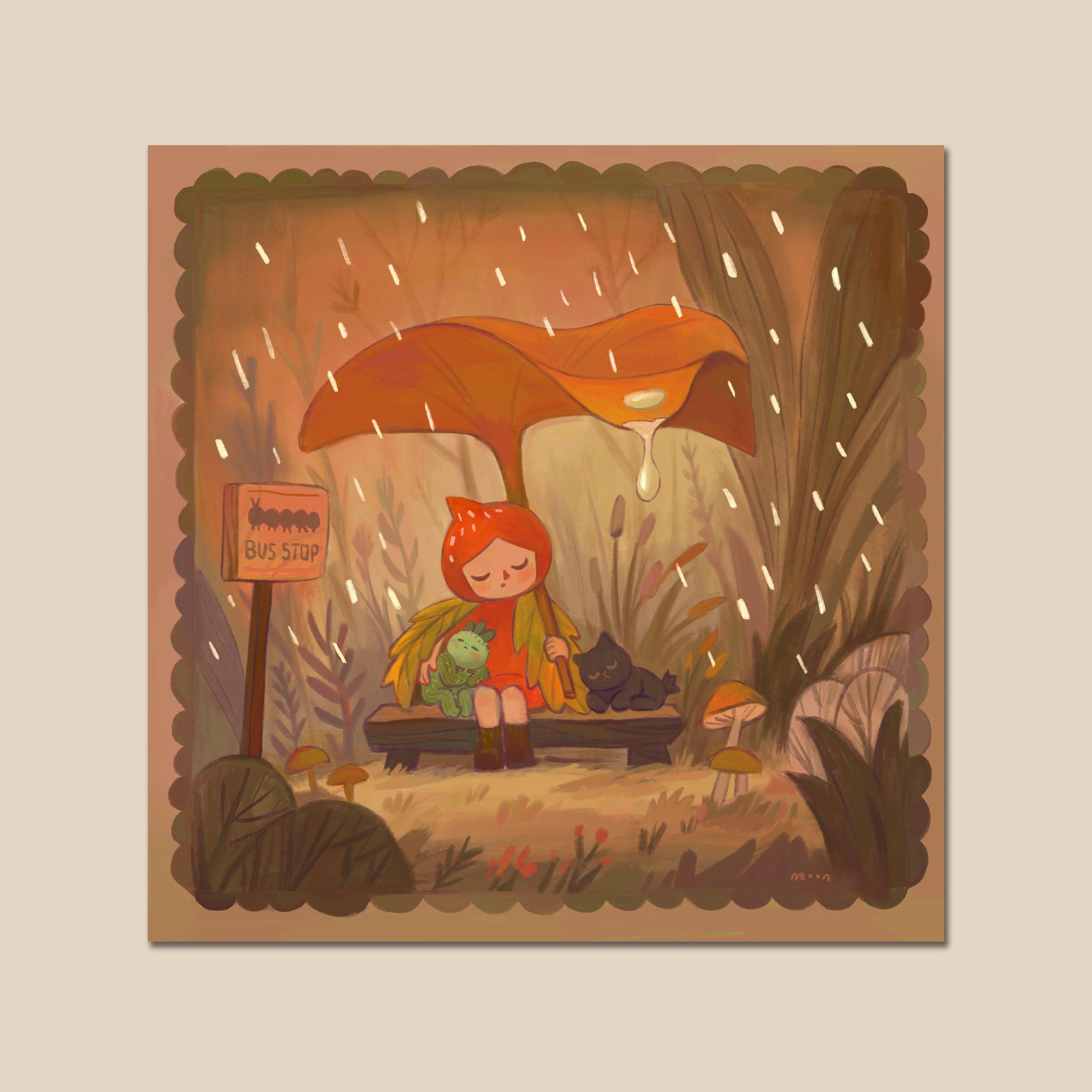 Wait - Shimmer Mini Print