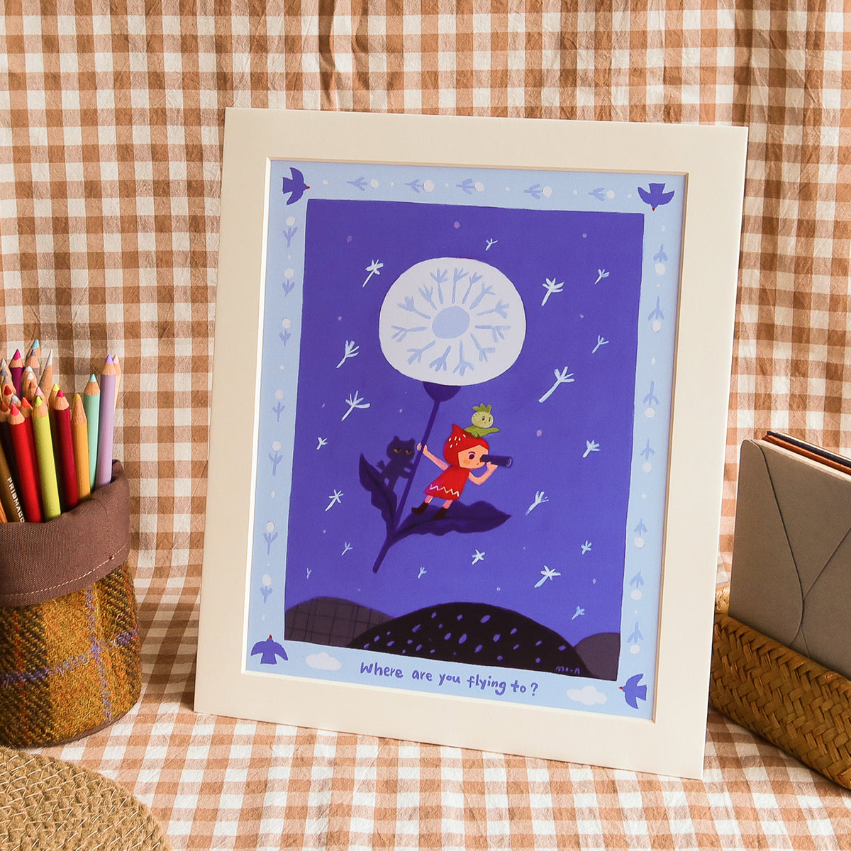Dandelion - Art Print with Frame