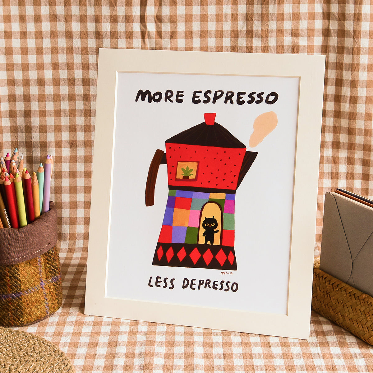 More Espresso - Art Print with Frame