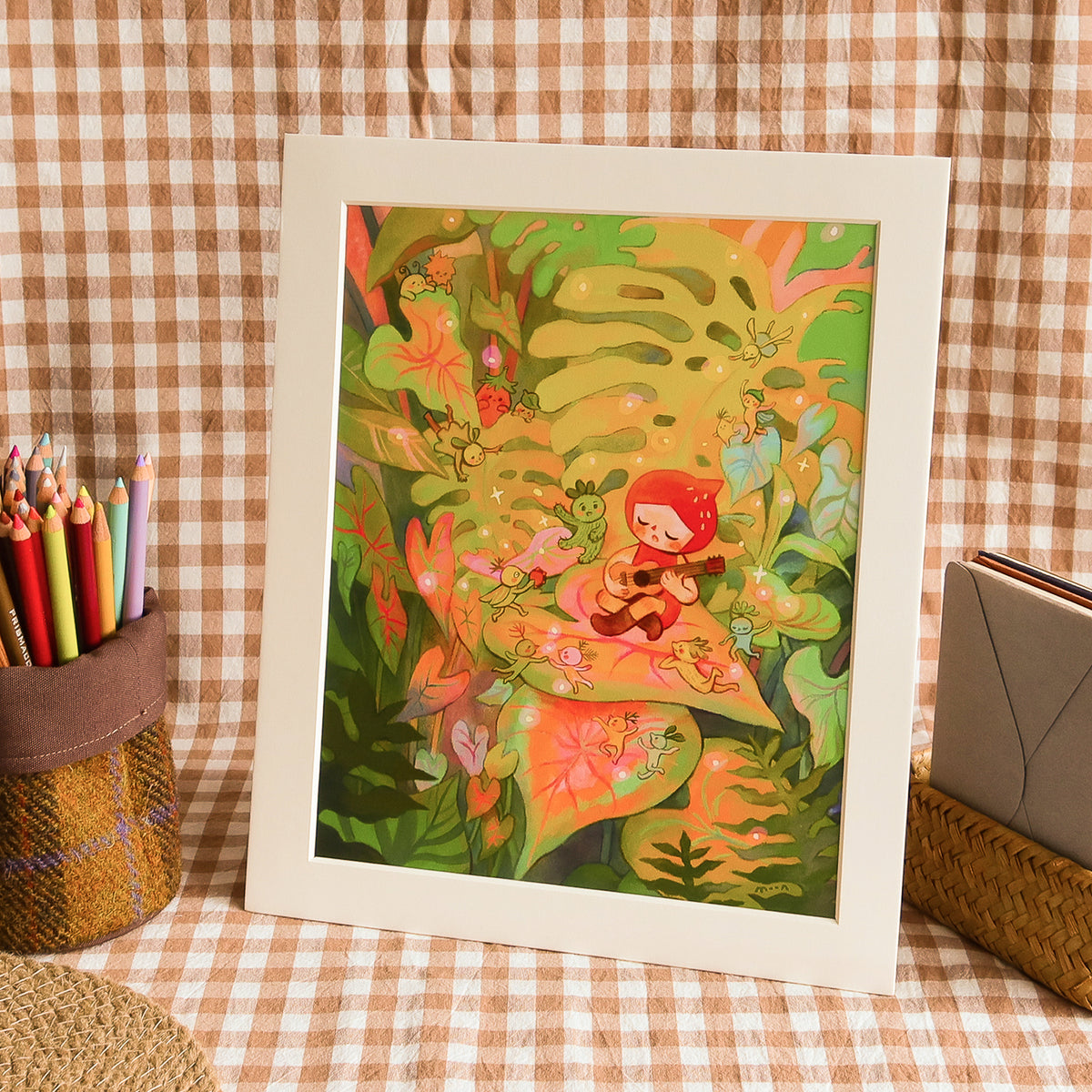 Tropical Corner - Art Print with Frame