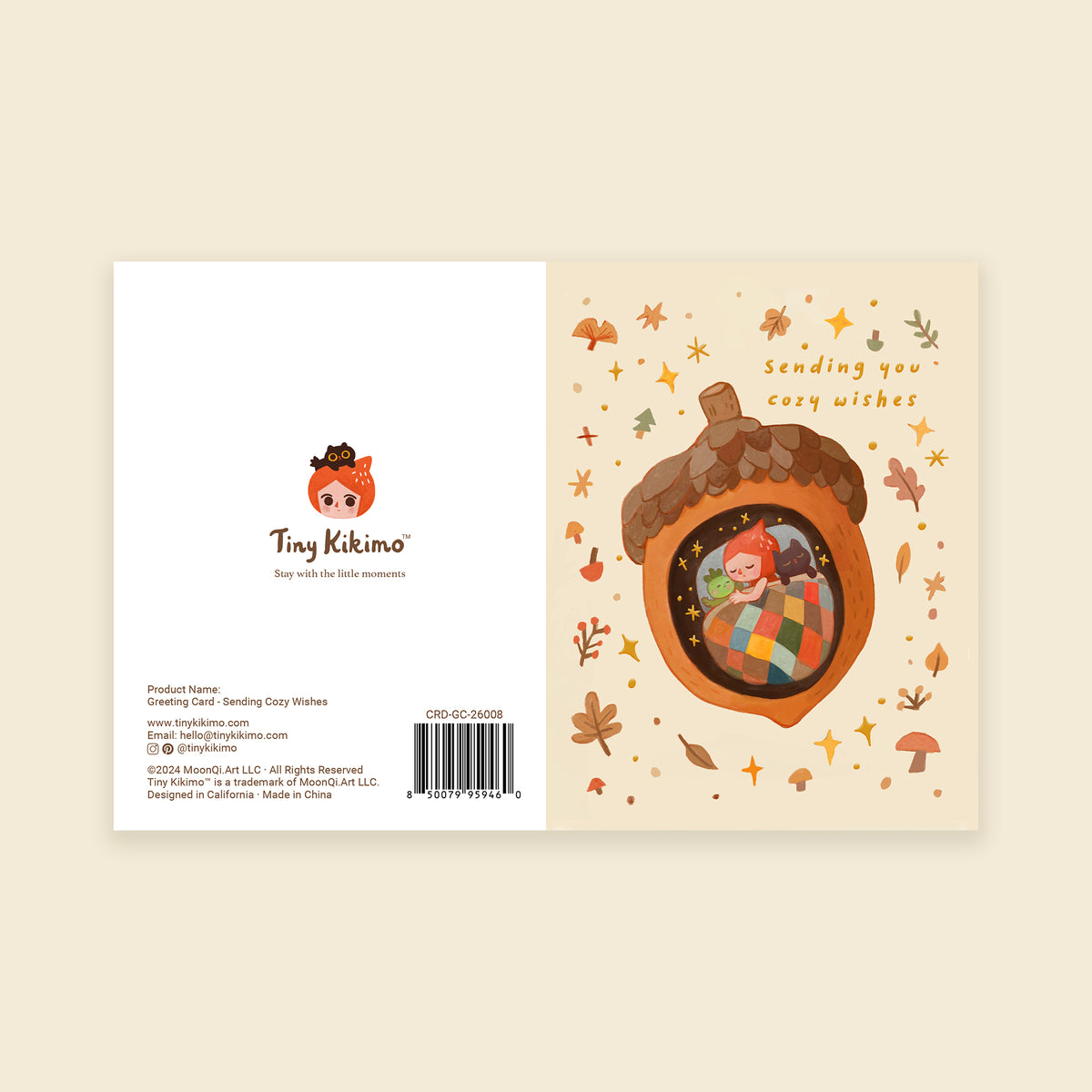 Sending Cozy Wishes - Greeting Card
