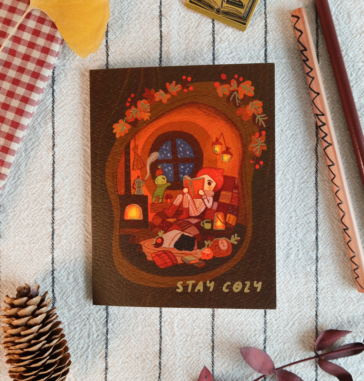 Stay Cozy - Greeting Card