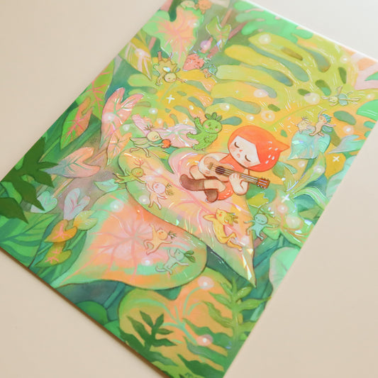 4x6" Tropical Corner - Shimmer Mini Print