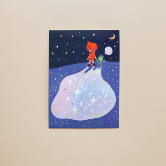 4x6" What's your first word? - Shimmer Mini Print