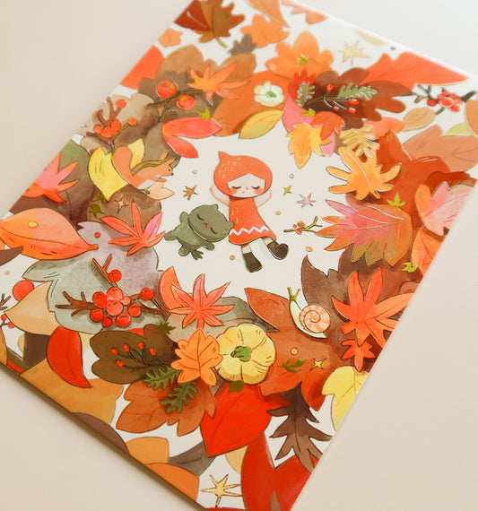 4x6" Autumn Harmony - Shimmer Mini Print