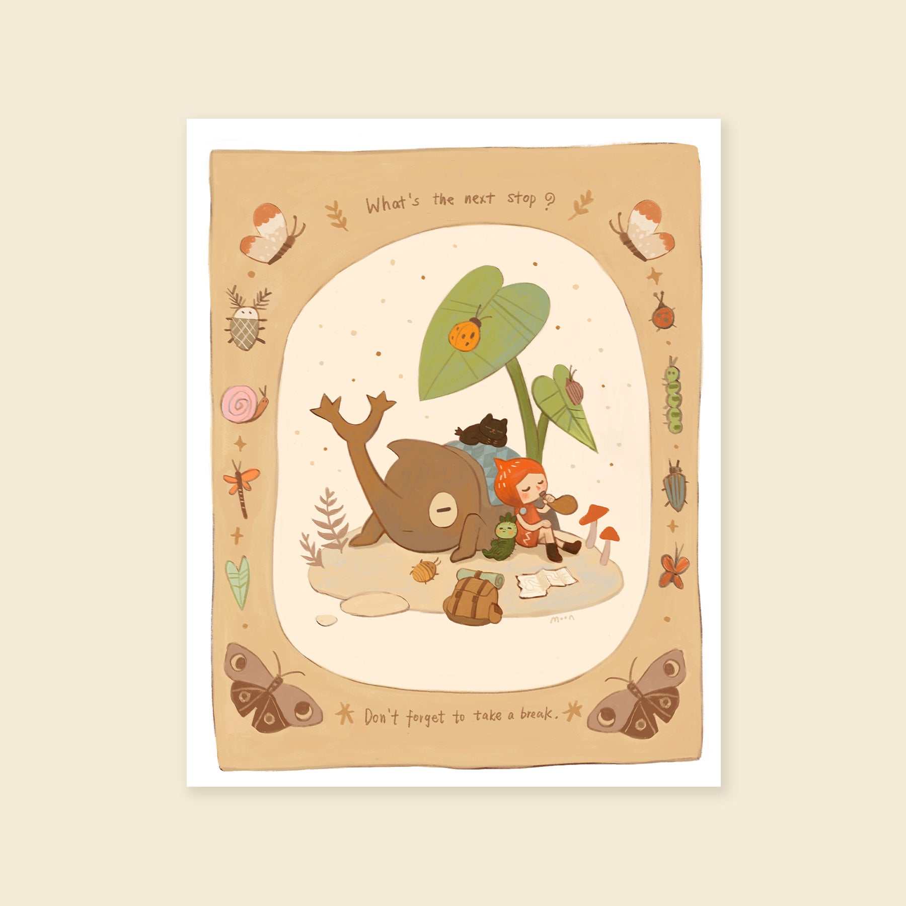 8x10" Take a Break - Giclée Print