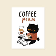 8x10" Coffee Please - Giclée Print