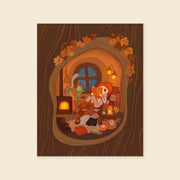 8x10" Cozy Winter - Giclée Print