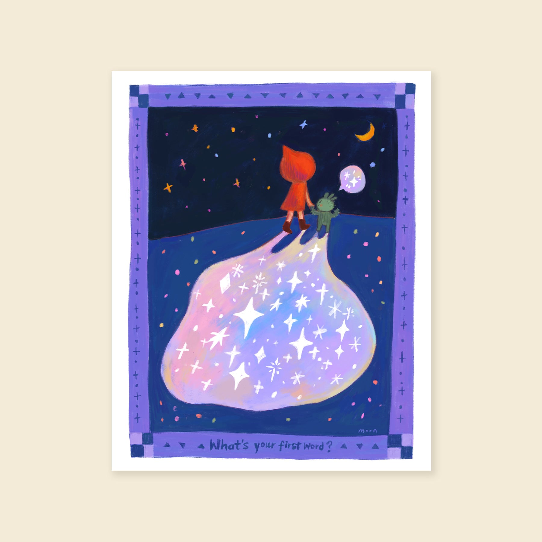 8x10" What's your first word? - Giclée Print