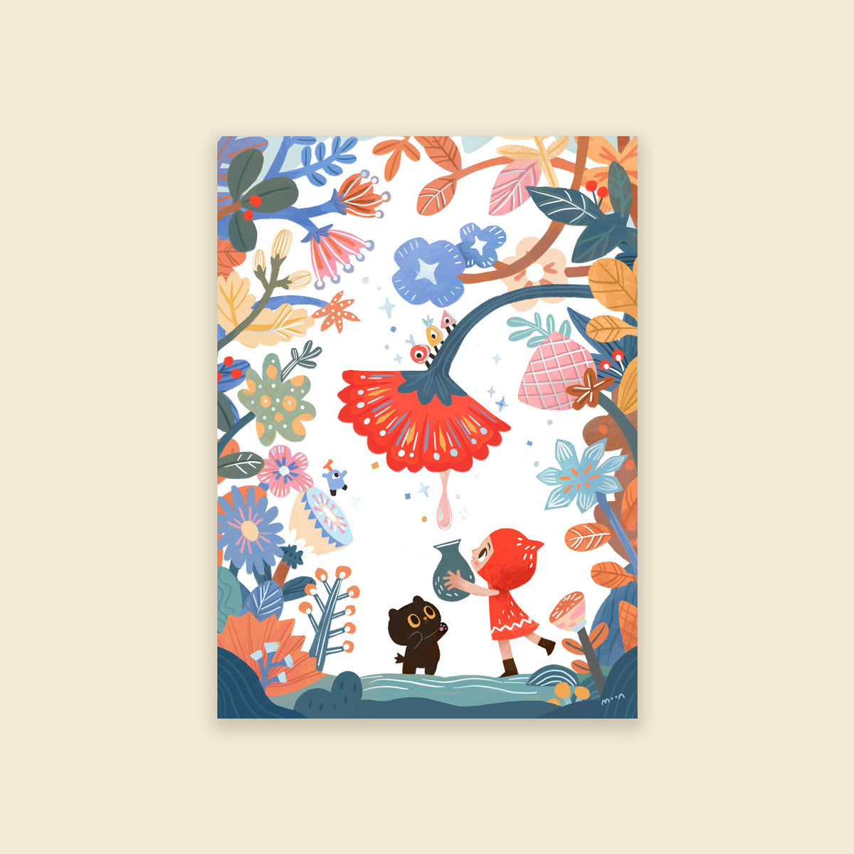 4x6" When the Flower Blooms - Shimmer Mini Print