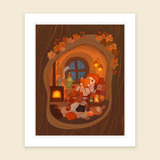 Cozy Winter - Art Print with Frame