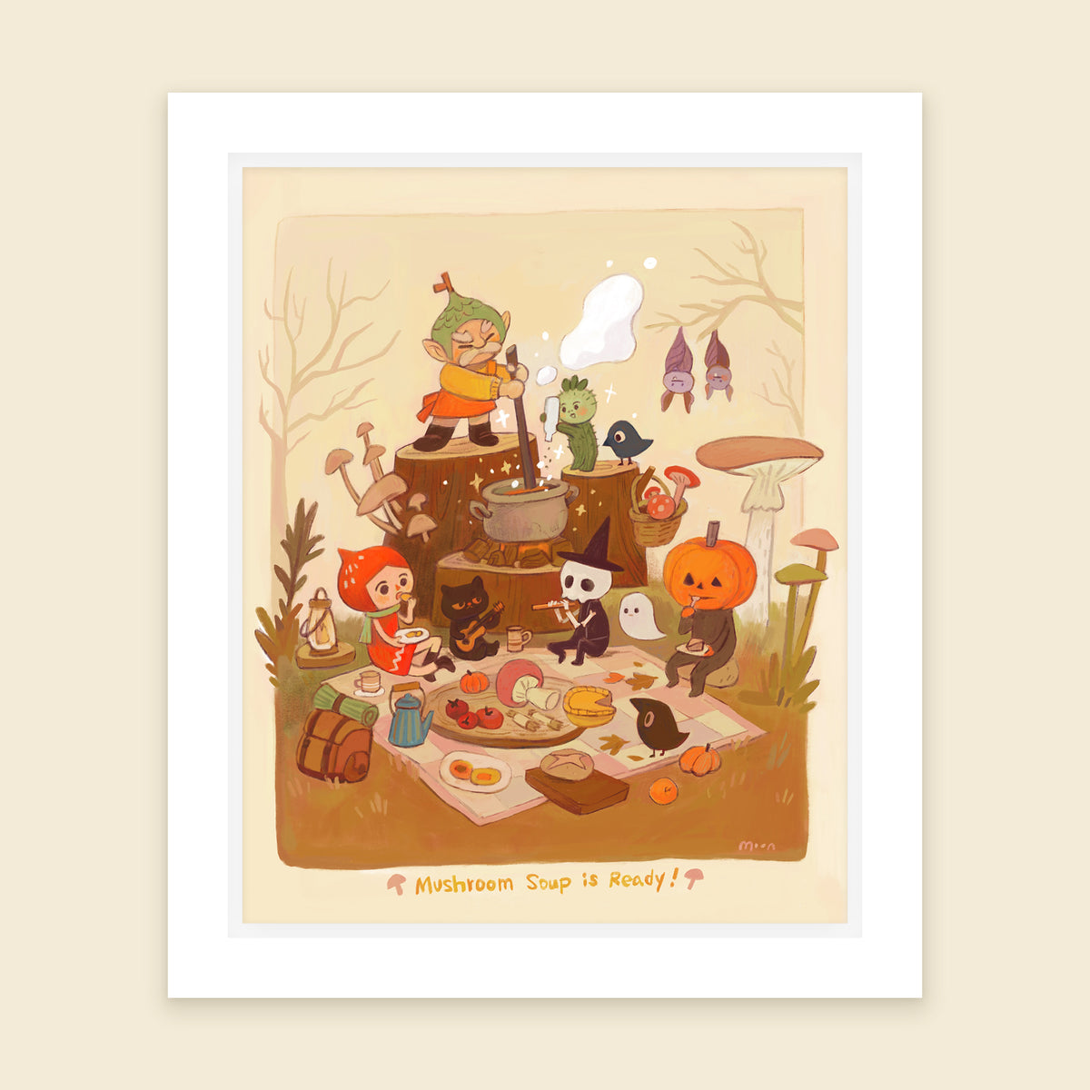 Picnic - Art Print with Frame