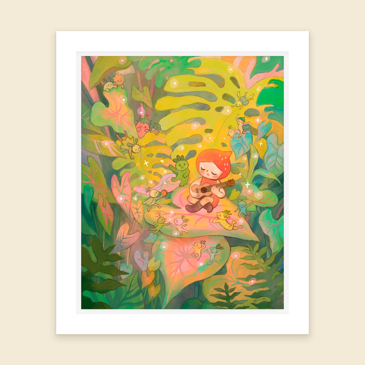 Tropical Corner - Art Print with Frame