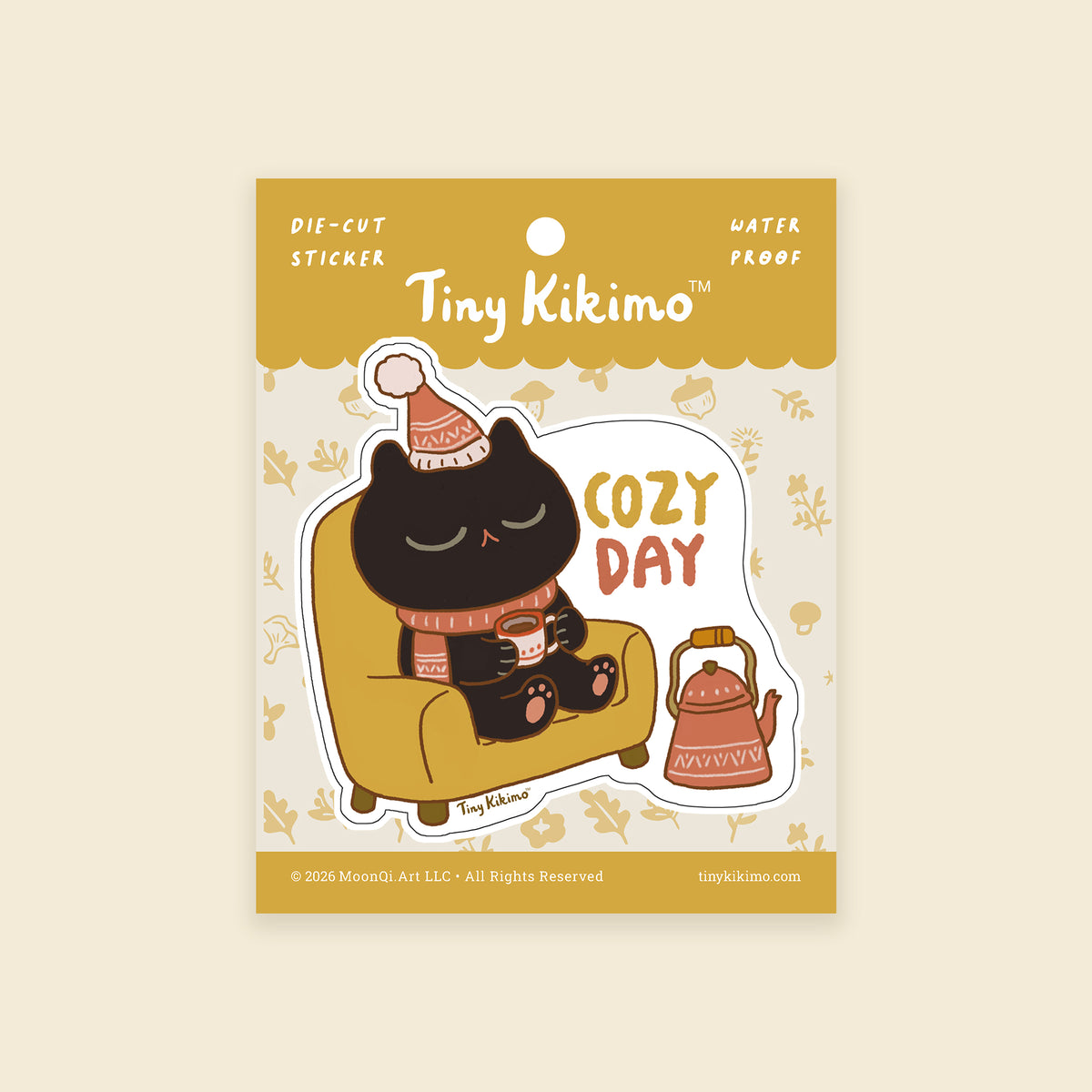Cozy Day - Die-Cut Sticker