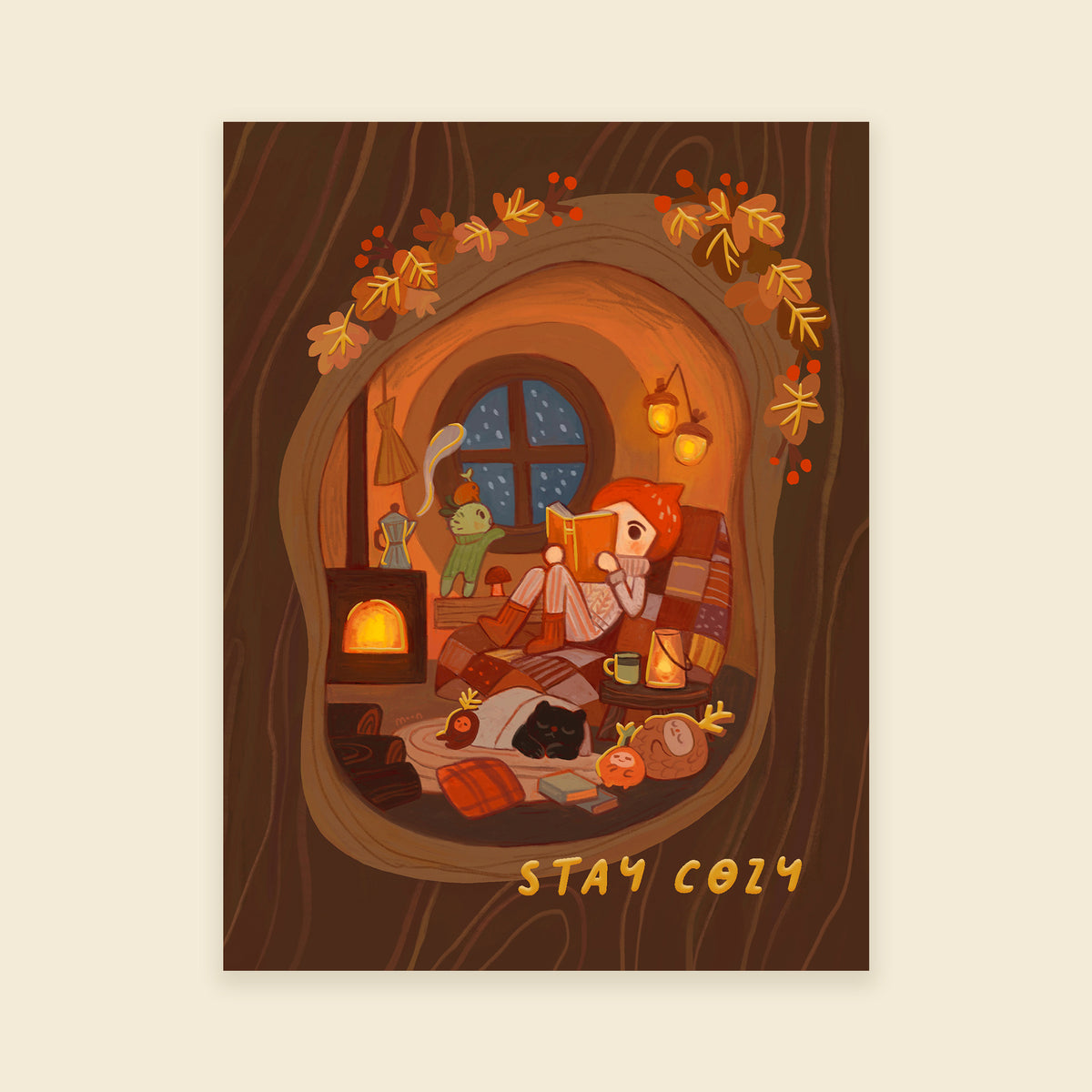 Stay Cozy - Greeting Card