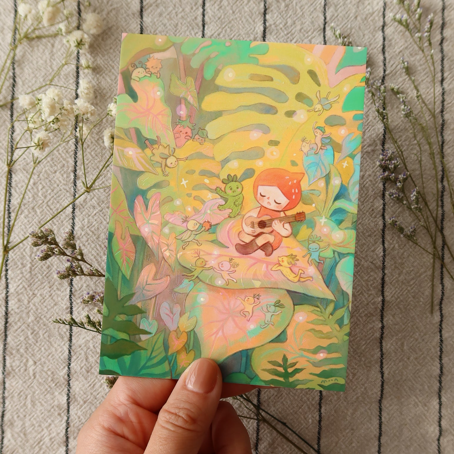4x6" Tropical Corner - Shimmer Mini Print