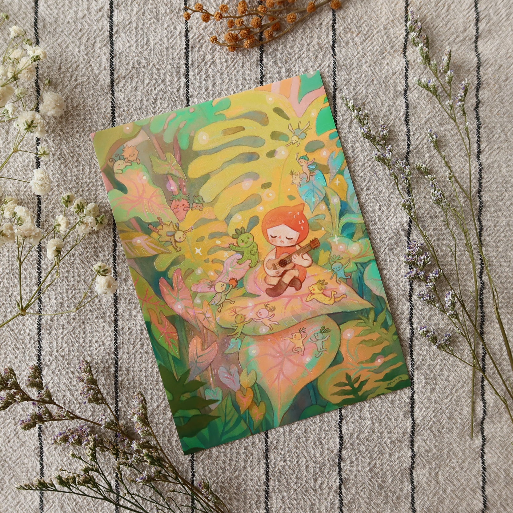 4x6" Tropical Corner - Shimmer Mini Print