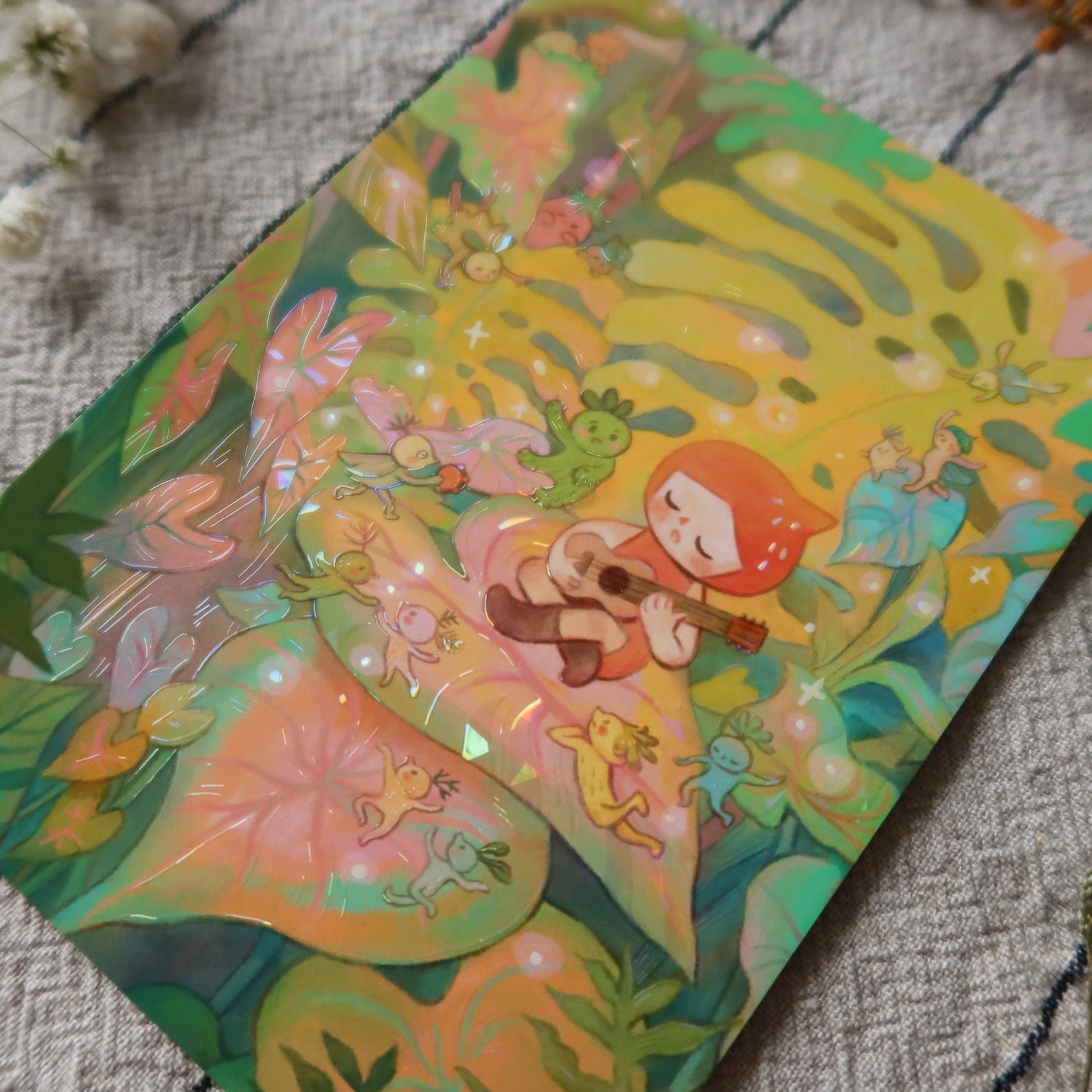 4x6" Tropical Corner - Shimmer Mini Print