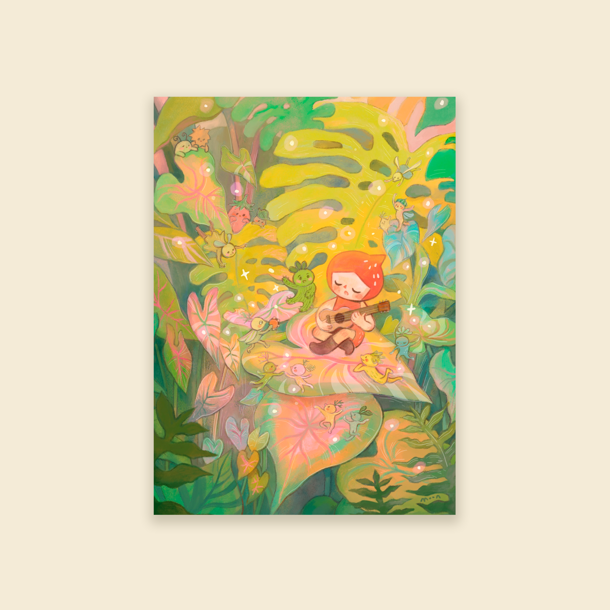 4x6" Tropical Corner - Shimmer Mini Print