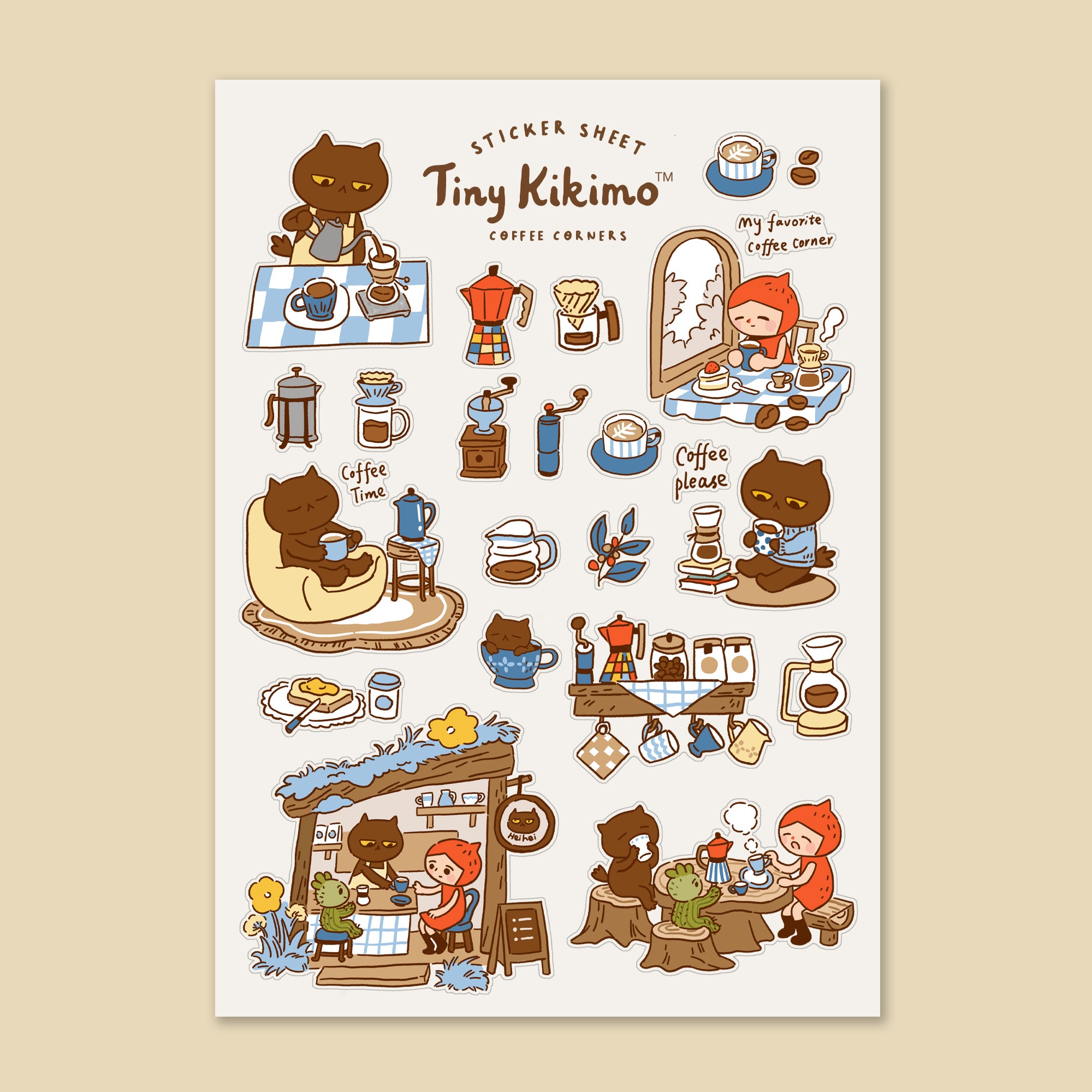 Coffee Corners - Sticker Sheet