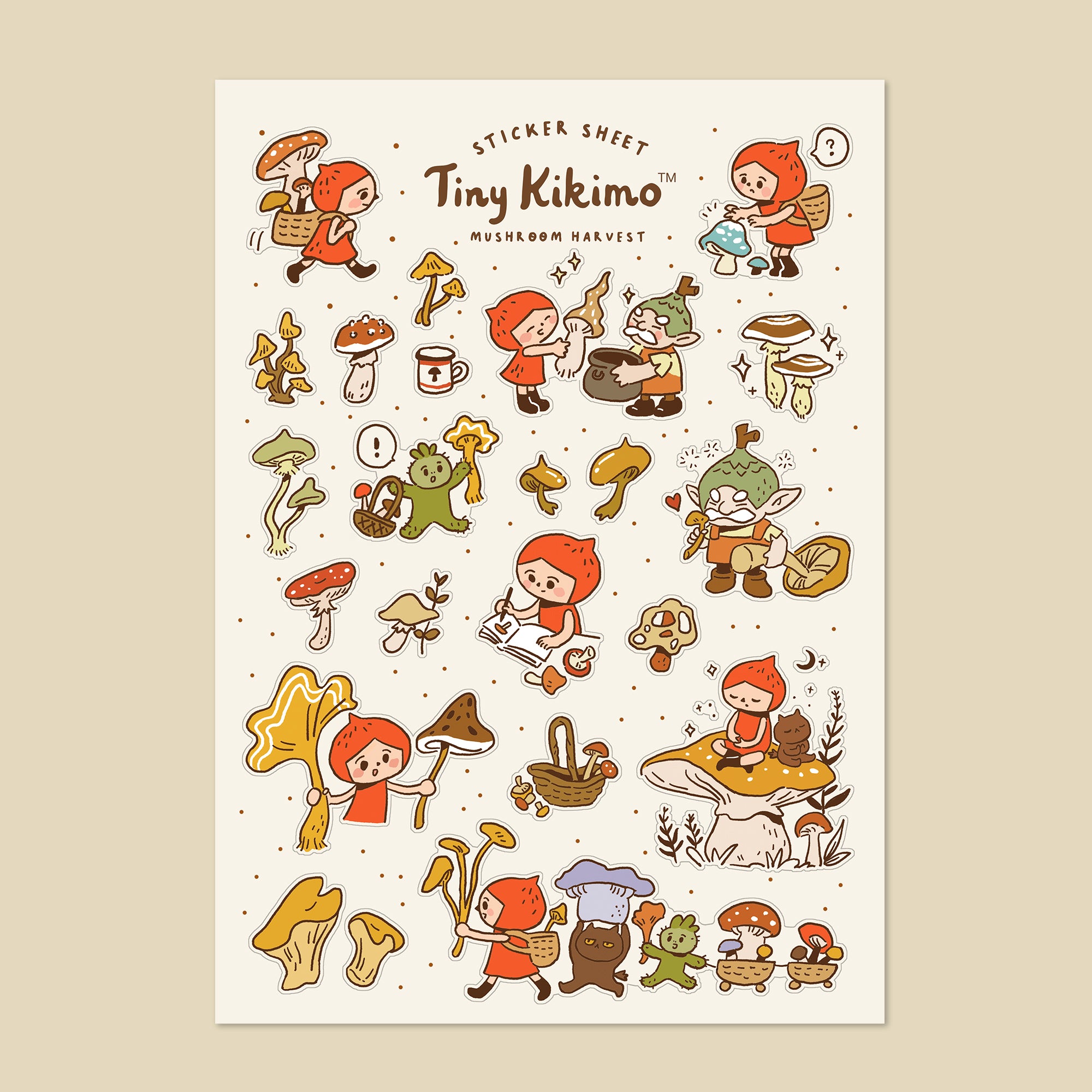 Mushroom Harvest - Sticker Sheet