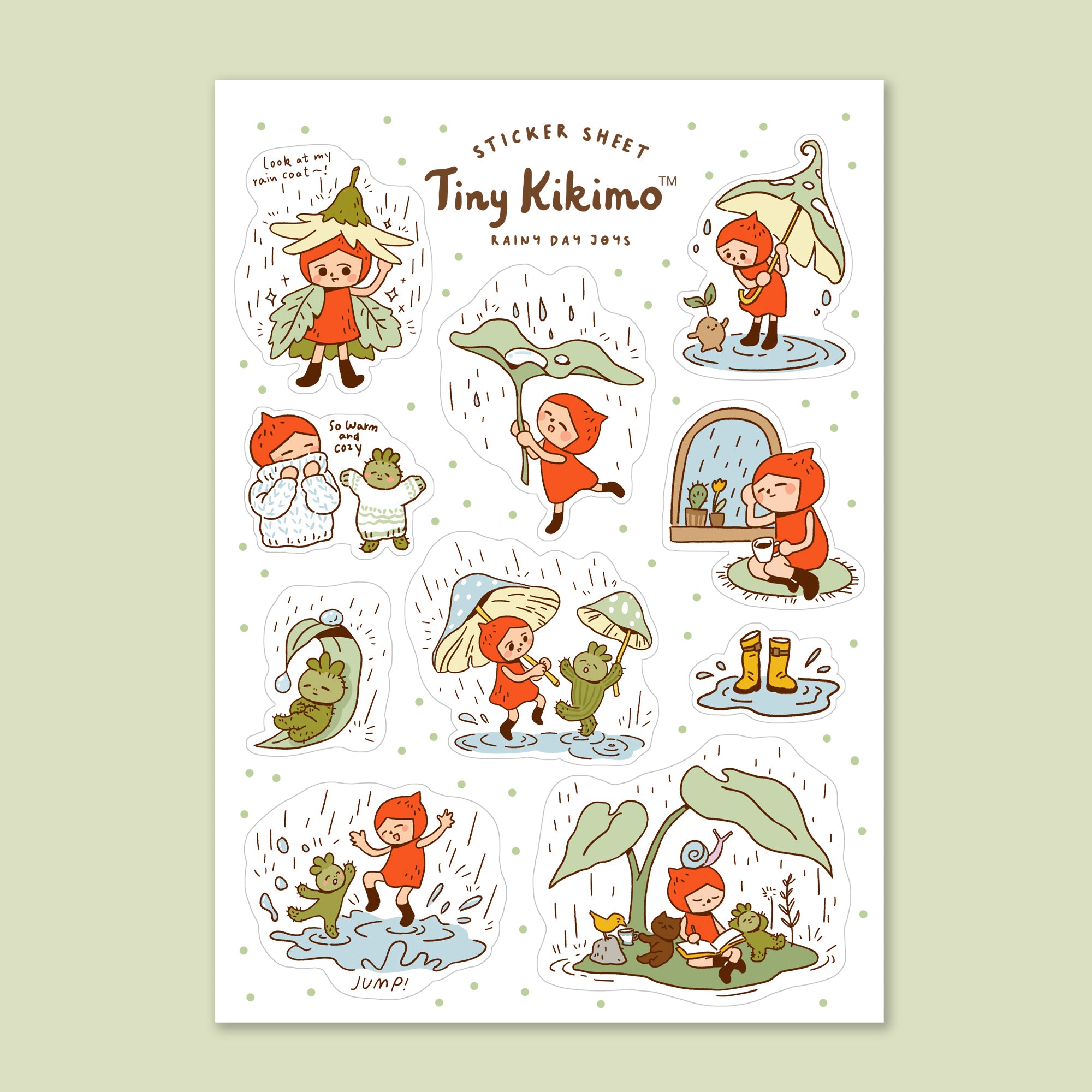 Rainy Day Joys - Sticker Sheet