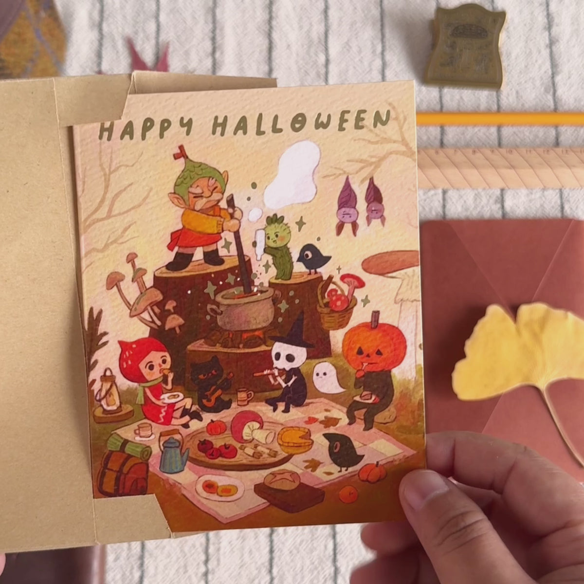 Load video: Happy Halloween - Greeting Card